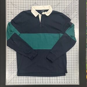 J. Crew Rugby Polo - Green and Blue
